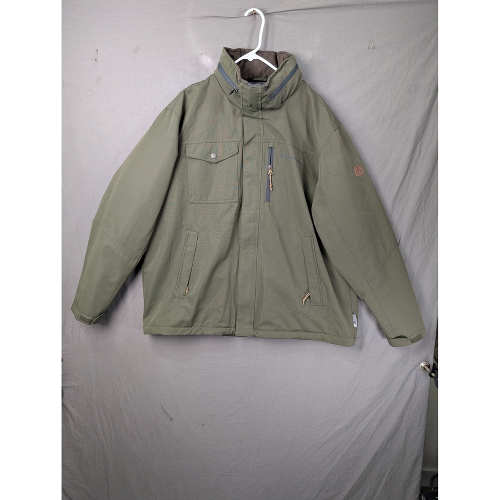 Rugged Elements Mens Green Full Zip Insulated Field Jacket XXL